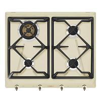 Table de cuisson gaz SMEG SRV864POGH Beige / crème