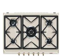 Plaque gaz Smeg Plaque Gaz SRV876AVOGH2 2600W 240V 5 Foyers Encastrable Acier Inoxydable Avoine
