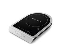 Smeg, Plaque de Cuisson à Induction Portable PIC01BLMEU, Programmes de Barbecue, Fonction de Friture et de Maintien au Chaud, 9 Niveaux de Puissance, Fonction Boost, Accessoires Inclus, 2100W, Noir