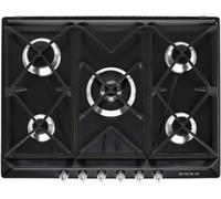 Smeg Table de cuisson au gaz SR975NGH 5 plaques de cuisson Niche 55,5×47,8 cm Noir
