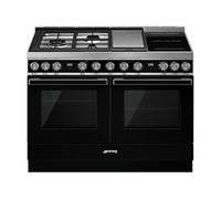 Smeg PORTOFINO 120CM MIXTE NOIR - CPF120IGMPBL