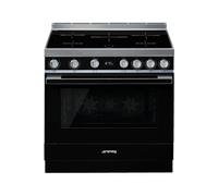 Smeg PORTOFINO 90cm INDUCTION NOIR - CPF9IPBL