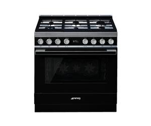 Smeg PORTOFINO 90cm MIXTE NOIR - CPF9GPBL
