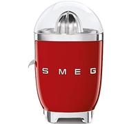 Smeg, Presse-agrumes électrique CJF01RDEU, pressage à pression manuelle, bec anti-goutte et cône universel, base antidérapante, enrouleur de câble intégré, 70 W, rouge