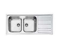 SMEG Professional Range - Silver Double Universale Sink