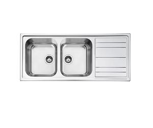 SMEG Professional Range - Silver Double Universale Sink