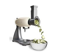 Smeg, Râpe à Légumes SMSG01 pour Mixeur, 4 Cylindres Inox, Système de Verrouillage/Déverrouillage, Poignée de Sécurité, Compatible avec le Robot Pâtissier Smeg SMF01/02/03/13, 0,980 kg