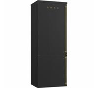 SMEG Réfrigérateur FA8005LAO5 Combiné Non Frost Anthracite Fini Laiton Antique [EEK: E]