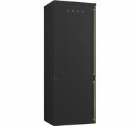 SMEG Réfrigérateur FA8005LAO5 Combiné Non Frost Anthracite Fini Laiton Antique [EEK: E]
