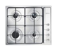 SMEG S64S, Plaque de cuisson à gaz SELEZIONE, Stainless steel