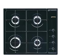 Smeg S64SN Plaque de cuisson Ã gaz EncastrÃ© | Classe Ã©nergÃ©tique A | 4 brÃ»leurs gaz, BrÃ»leurs haute efficacitÃ©, Grilles en fonte