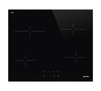 Smeg SE264TD1 Table de cuisson à induction encastrable 60 cm Céramique 4 feux Noir