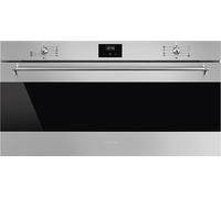 Four Smeg Classica encastrable SFR9300X Multifonction, Chaleur tournante, Nettoyage Vapeur (hydrolyse) , Classe A+, Hauteur réduite 90 cm