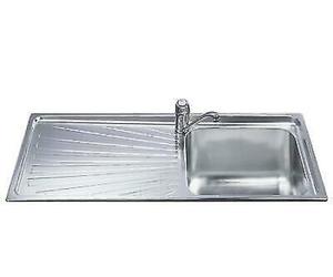 Smeg SGE116.1S Lavabo Égouttoir La Gauche Inox Brossé 22x117x51 CM