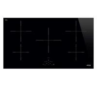 SMEG SI2951D Table de Cuisson Induction 90CM 5ZONE Touch Verre Noir Trou 48CM