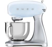 SMEG SMF02PBEU - Batteur sur socle - Bleu - Argent - Pétrissage - Mélange - 1 m - 4,8 l - Échelle