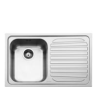 SMEG SP791D-2, Évier de cuisine OMNI, Stainless steel