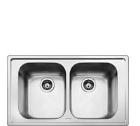 Smeg SP862 Alba Évier encastrable 86 - Inox 2 bacs