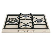 Smeg Sr764Po Plaque De Cuisson Gaz 4 Brûleurs 60Cm Design Ligne Cortina Crème