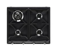 Plaque de Cuisson Gaz Smeg 60 cm Victoria SR964NGH Noir