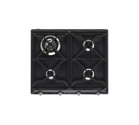 Smeg Plaque de cuisson à gaz Victoria SR964NGH 60 cm 4 feux Noir