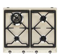 SMEG SR964PGH Plan De Cuisson Gaz 4 Feux Built-in Victoria 60cm Panna