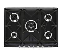 Smeg SR975NGH - Table de cuisson au gaz - 5 plaques de cuisson - Niche - largeur : 55.5 cm - profondeur : 47.8 cm - noir