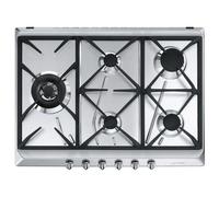 Smeg Plaque de cuisson SRV575GH5 Acier inoxydable intégrée Gaz 5 zones