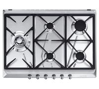 Smeg Plaque de cuisson SRV575GH5 Acier inoxydable intégrée Gaz 5 zones