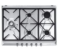 Smeg Plaque de cuisson SRV575GH5 Acier inoxydable intégrée Gaz 5 zones