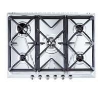 Smeg Table de cuisson SRV576GH5 Gaz 5 feux Inox Intégré 55,5 cm