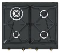 Plaque de Cuisson Gaz Smeg 60 cm Colonial SRV864AOGH Anthracite