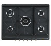 Smeg Plaque de cuisson à gaz Coloniale SRV876AOGH – 5 zones Anthracite 68,5 cm Intégré