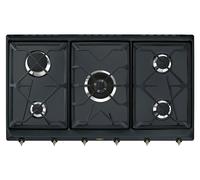 SMEG Cuisinière à gaz SRV896AOGH 90 cm 5 brûleurs Ligne Coloniale Anthracite