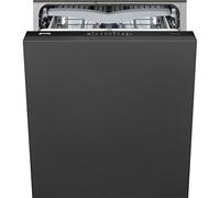 Smeg ST311CS - Lave-vaisselle compartimenté Total de 60 cm 13 couverts Noir Acier inoxydable Intégré Sous comptoir Faible consommation d'eau