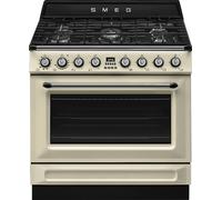 SMEG TR90GMP Cuisine Victoria 90CM 5 Feux Four Électrique Vapor Clean Crème A