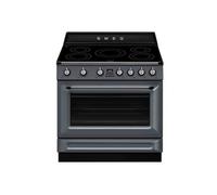 Cuisinière 90 cm Smeg Victoria Four électrique / Table de cuisson à Induction TR90IMGR Gris Ardoise