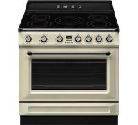 SMEG TR90IMP Cuisine Victoria 90CM Plaque À Induction Four Électrique Crème CE A