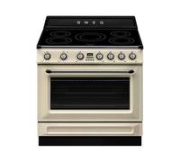 SMEG TR90IMP Cuisine Victoria 90CM Plaque À Induction Four Électrique Crème CE A