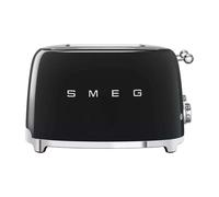 Smeg Grille-Pain 4 tranches TSF03 noir 2x 6 niveaux de brunissement