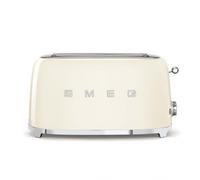 Smeg TSF02CREU Crème Grille-Pain À 2 Compartiments 4 Tranches 1500W Style Rétro