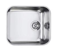 Smeg UM45 | Évier de cuisine suspendu en acier inoxydable | Collection : ALBA | 47 x 42 cm | Couleur/Finition : Inox