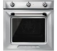 Smeg Victoria SF6905X1 - Four - encastrable - niche - largeur : 55.4 cm - profondeur : 56 cm - hauteur : 58.3 cm - avec système auto-nettoyant acier inoxydable Gris G
