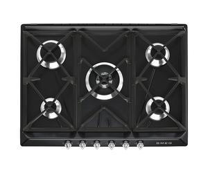Smeg Victoria SR975NGH plaque Noir Intégré 68.5 cm Gaz 5 zones
