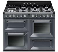 Smeg Victoria TR4110GR - Cuisinière (four à deux étages) - pose libre - largeur : 110 cm - profondeur : 65.5 cm - hauteur : 103 cm - avec système auto-nettoyant - anthracite Anthracite G