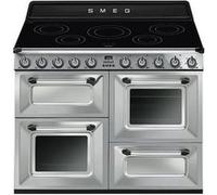 Smeg Victoria TR4110IX2 - Cuisinière (four à deux étages) - pose libre - largeur : 110 cm - profondeur : 60 cm - hauteur : 90 cm - avec système auto-nettoyant - inox Inox G