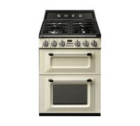Smeg Victoria TR62P - Cuisinière (four à deux étages) - pose libre - largeur : 60 cm - profondeur : 60 cm - hauteur : 103.5 cm - crème