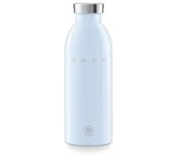 Smeg x 24Bottles Clima Bottle, Gourde Isotherme 500 ml, WBF01PB, Bouteille Inox 18/8 de Qualité Alimentaire, Double Paroi Isolante et Fermeture Hermétique, 24h Froid & 12h Chaud, Bleu Pastel