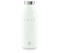 Smeg x 24Bottles Clima Bottle, Gourde Isotherme 500 ml, WBF01PG, Bouteille Inox 18/8 de Qualité Alimentaire, Double Paroi Isolante et Fermeture Hermétique, 24h Froid & 12h Chaud, Vert Pastel