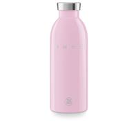 Smeg x 24Bottles Clima Bottle, Gourde Isotherme 500 ml, WBF01PK, Bouteille Inox 18/8 de Qualité Alimentaire, Double Paroi Isolante et Fermeture Hermétique, 24h Froid & 12h Chaud, Rose